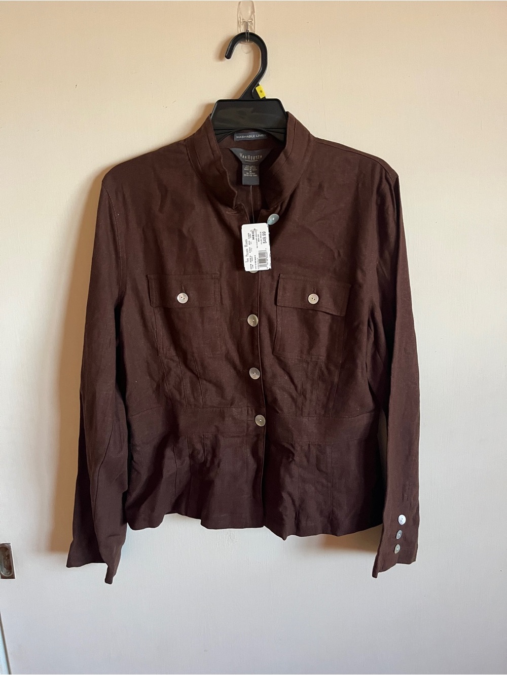 Vintage Van Heusen Women's Dark Brown Utility Jacket